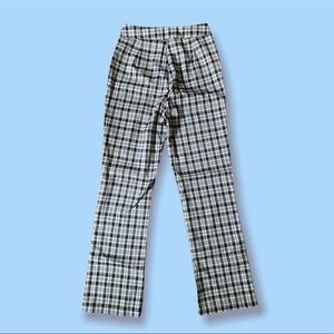 SHEIN plaid straight leg pants ✨